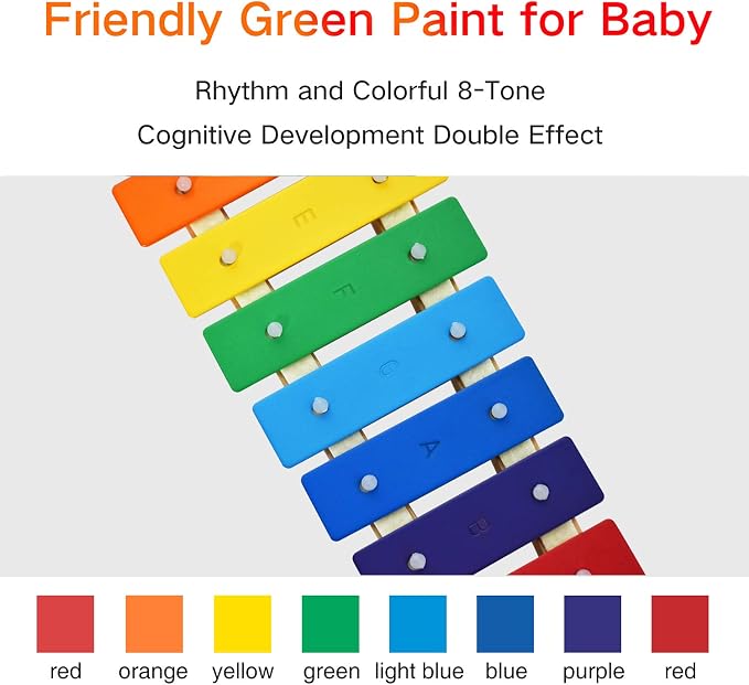 Xylophone for Kids Wooden Xylophone with Mallets Orff Music Instrument for Educational Preschool Learning Baby Percussion Kit Professional Tuning Gift Choice for Children