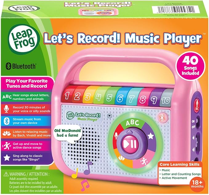 LeapFrog Let's Record! Music Player, Pink
