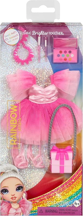 Rainbow High Fashion Pack, Dance Party Includes 1 Full Party Outfit, Heels, Jewelry and Play Accessories. Mix & Match to Create Tons of Fun Kids Toy Gift Ages 4+