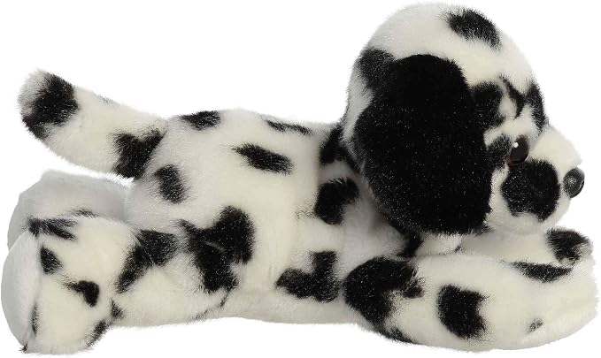 Aurora® Adorable Mini Flopsie™ Dipper Dalmatian™ Stuffed Animal - Mini Companions Ready for Playful Adventures - for Kids All Ages, Toddlers, Adults, and Families - White 8 Inches