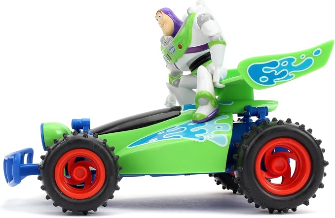 Jada Toy Story Turbo Buggy RC Buzz Lightyear 1 24 Scale Remote Control Car with Turbo Boost 2.4GHz USB Rechargeable Toys