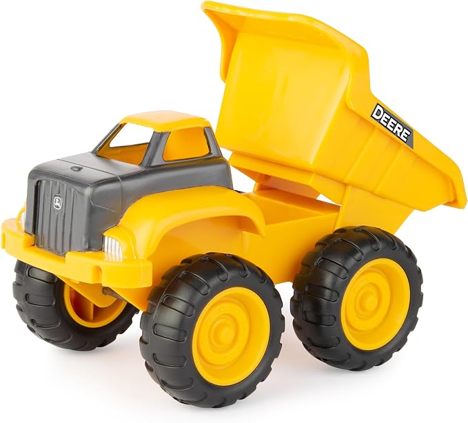 TOMY John Deere Vehicle Set - Includes Dump Truck Toy and Tractor Toy with Loader - Kids Construction and Outdoor Toys - 2 Count - Ages 18 Months and Up