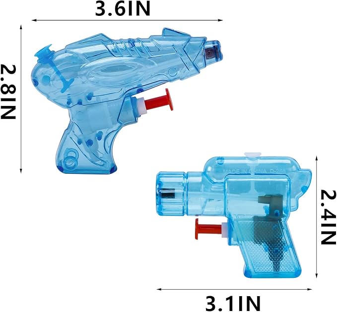 12 Packs Water Gun for Kids Squirt Toys Outdoor Beach Swimming Pool Game Summer Party Favor