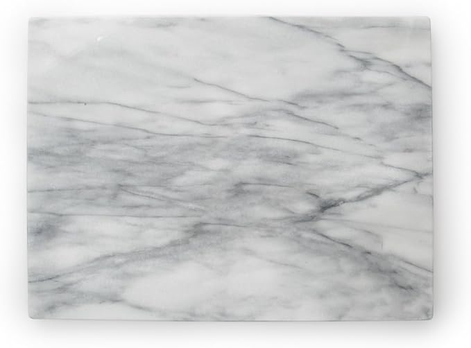 Fox Run Marble Pastry Board White, 16 x 20 x 0.75 Inch Natural White Marble Dough Board
