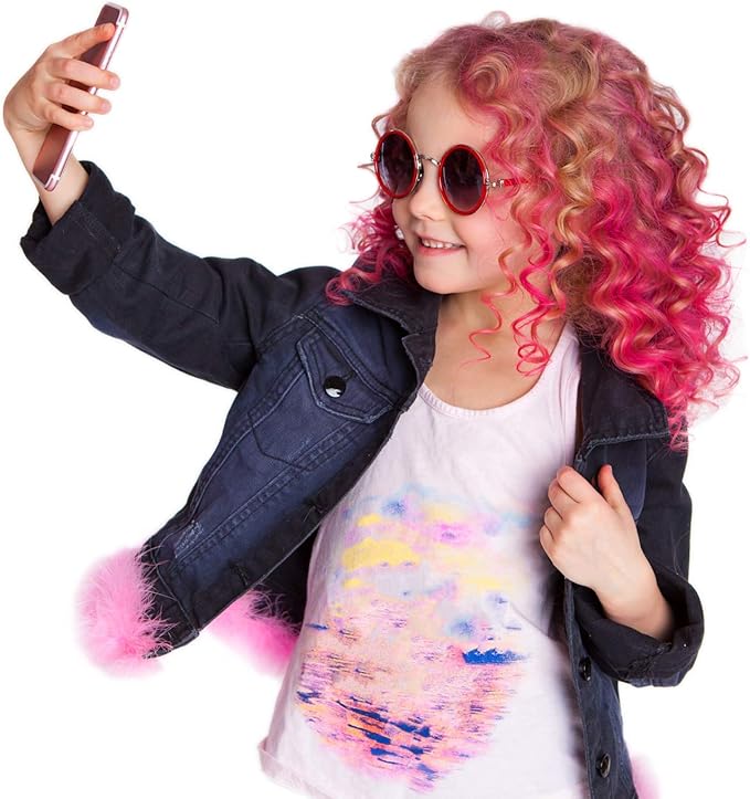 Desire Deluxe Girls Gifts Hair Chalk - 10 Temporary Washable Color Pens for Kids, Teenage, Make Up & Dress Up Colourful Styles Set Toy for Christmas, Birthday, Halloween Accessories, Party Activities