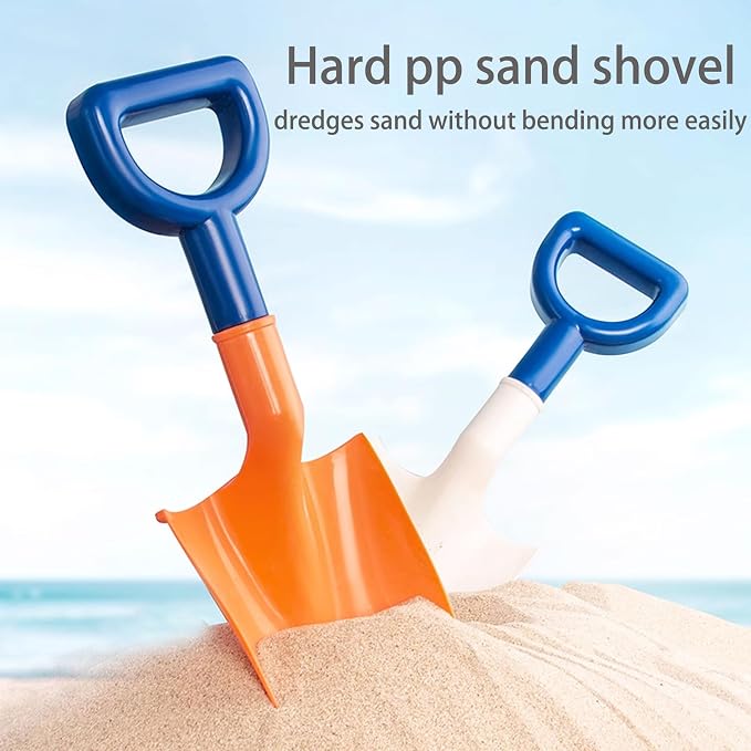 HaiLeTao Beach Toys Set for Kids -Collapsible Sand Bucket&Mesh Beach Bag and Shovels Sand Rake Toy 11Pcs Set, Animal & Dinosaur Molds,Fork,Rake&Watering Can for Toddlers Ages 3+