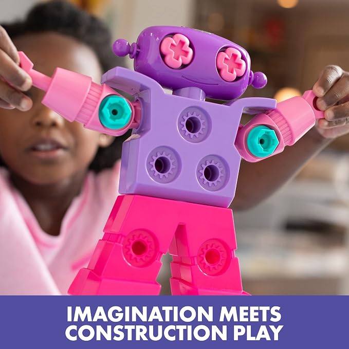 Educational Insights Design & Drill Sparklebot - Take Apart Robot Toy, STEM Building Toys for Kids, Toddler Screwdriver Toy Set, Robot Building Kit, STEM Toys for 3+ Year Old Toddlers