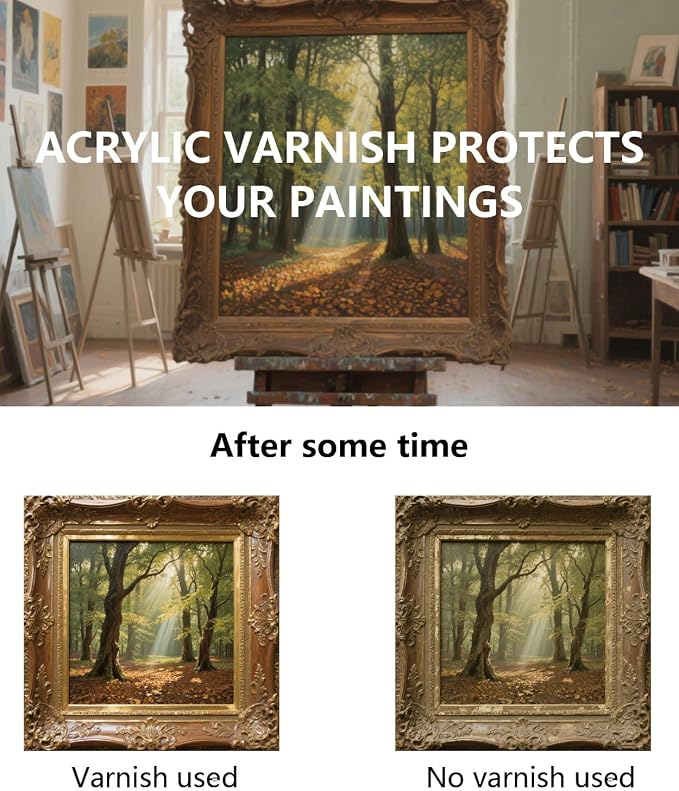 100ml Varnish – Clay Glaze for Air Dry Clay, Helps Prevent Cracks, Scratches & Wear, While Adding a Clear Glossy Finish (Matte)