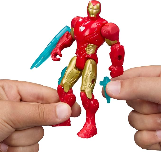AVENGERS Marvel ActionVerse Iron Man Action Figure & Accessories, 4.5-Inch (11.4 CM) Super Hero Toys & Figures for Kids, Ages 4+