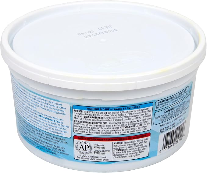 Crayola Air Dry Clay, 2.5lb Tub, Blue