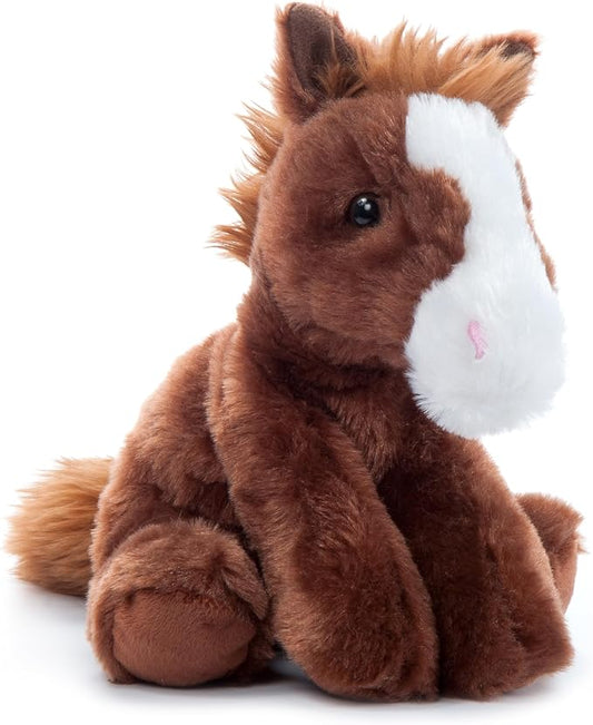 The Petting Zoo Floppy Horse Stuffed Animal Plushie, Gifts for Kids, Wild Onez Wildlife Animals, Horse Plush Toy 8 inches