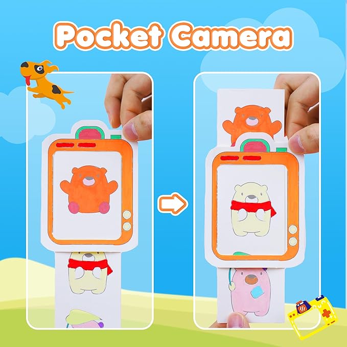YPLUS Pocket Paint with Water Book for Toddler, Art Activities Craft Toys Watercolor Painting Paper for Kids,Gift for Kids Ages 1-3, 2-4, 4-6,Drawing with Brush-Animals