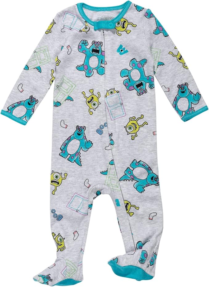 Disney Baby Boys' 2-Pack Footed One-Piece Sleep N' Play Newborn to Infant