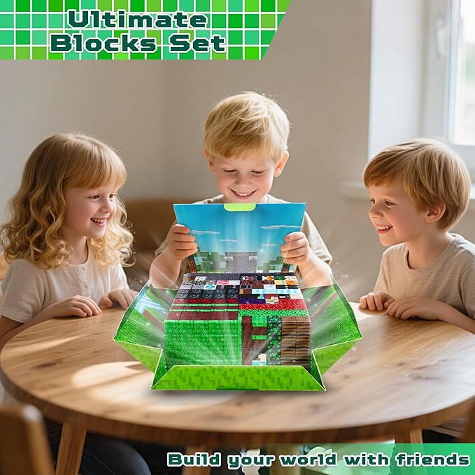 500 PCS 0.8in Magnetic Blocks - Magnet Toys for Kids, Boys and Girls, Magnetic Building Blocks Cubes, Stacking Magnets for Kids, Birthday Gifts for Boys and Girls Age 3+ Years Old