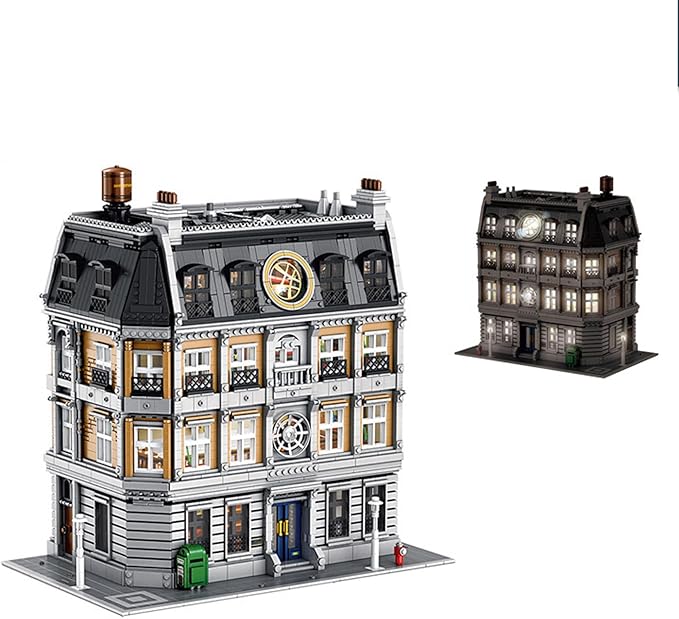 ELAICREE 6632 Pieces Street View Architecture Magician Holy Sanctuary Modular Building Set, Model Building Kit for Adults Collectors, DIY Creative Toy Gift