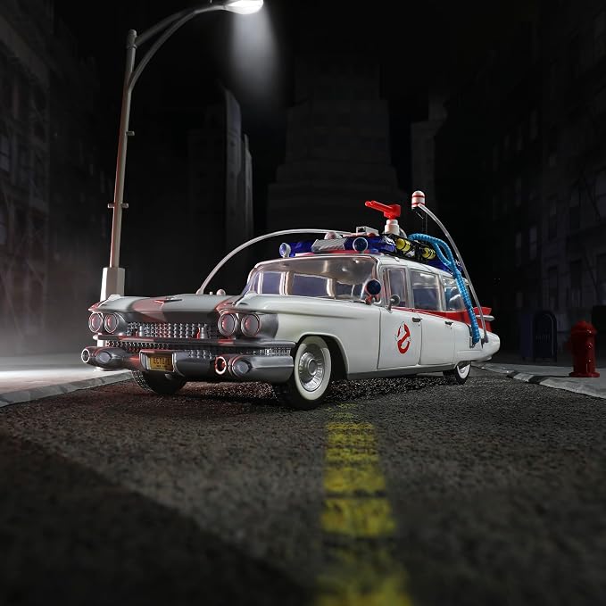 Ghostbusters Plasma Series Ecto-1 (1984), 1:18 Scale Toy Car, Toys for Ages 14+ (Amazon Exclusive)