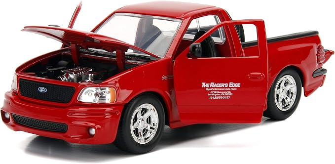 Jada Toys Fast & Furious 1:24 Brian's Ford F-150 SVT Lightning Die-cast Car, toys for kids and adults, Red (99574)