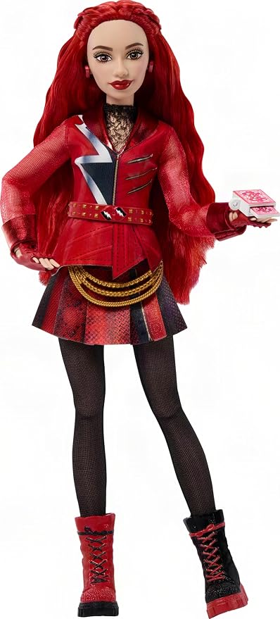 Mattel Disney Descendants: Wicked Wonderland, Red, Daughter of Queen of Hearts Fashion Doll, with Removable Outfit & Accessory, Inspired by the Movie