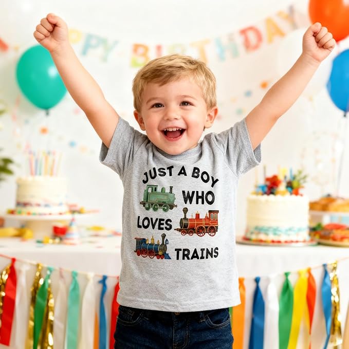 Todder Boys Shirt Kids Trains Bug Retro Nature Cool Tees Tops 2-7 Years