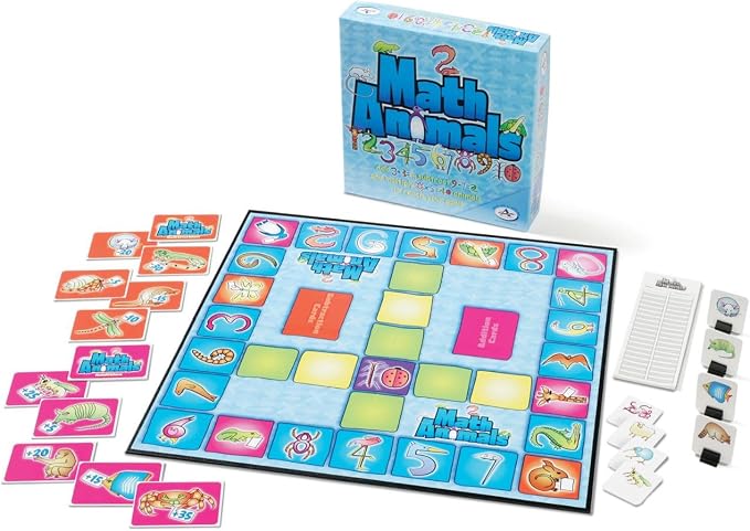 Talicor Mathanimals - Fun and Educational Math Game for Kids - Learn and Practice Math Skills - Ideal for Family and Classroom Play
