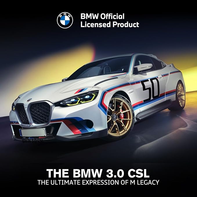 RASTAR BMW RC Car 1/14 BMW 3.0 CSL RC Car BMW Remote Control Toy Car for Kids, White 2.4G