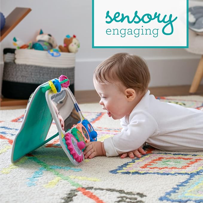 Infantino Busy Board Mirror & Sensory Discovery Toy Boat