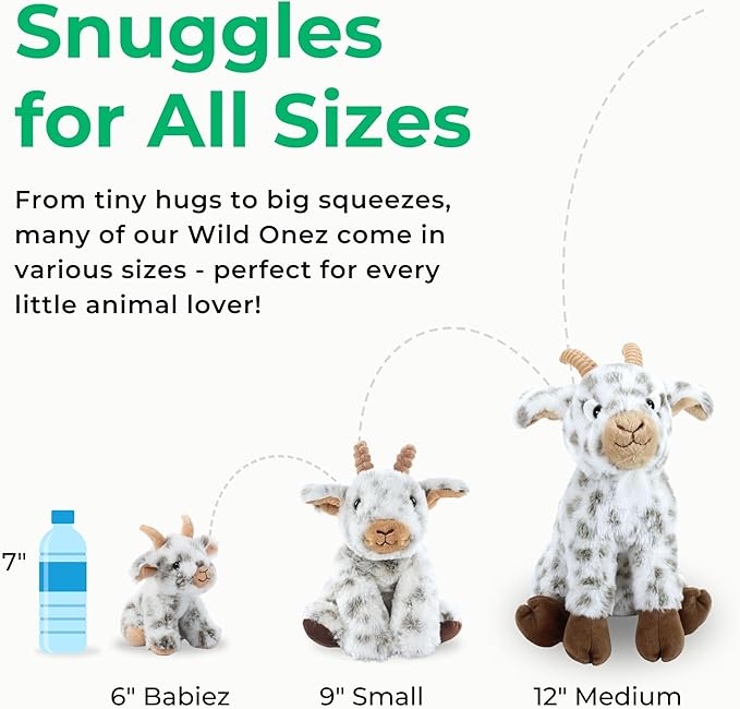 The Petting Zoo Bat Stuffed Animal Plushie, Gifts for Kids, Wild Onez Babiez Wildlife Animals, Bat Plush Toy 6 Inches