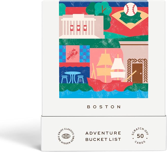Boston Adventure Bucket List: 50 Scratch-Off Cards for Outdoor Activities, Tourist Attractions, and Road Trips - Perfect Travel Gift and Guide for Exploring Boston