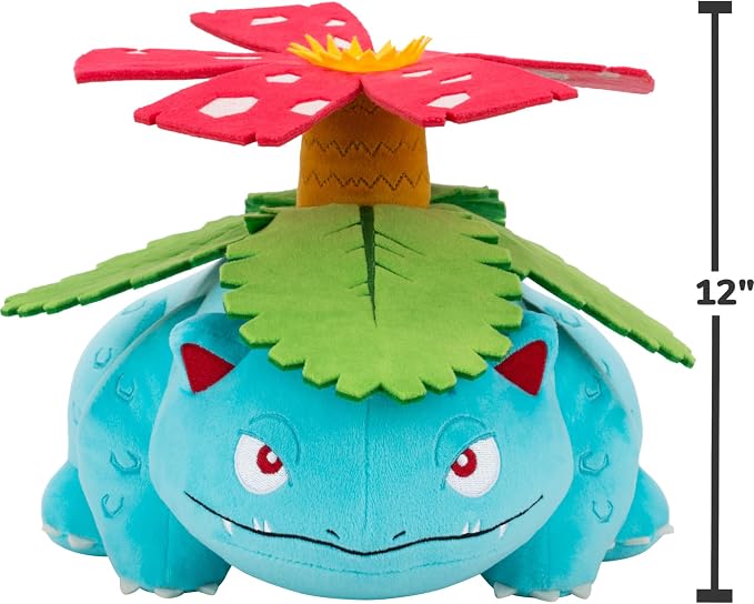 Pokemon Venusaur Plush - 12-Inch Soft Plush with Authentic Details