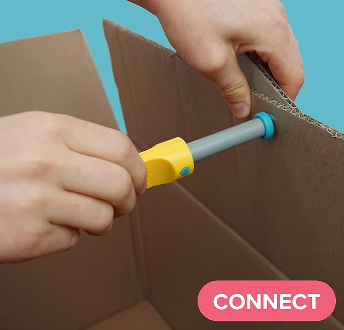 Makedo Scru Combo 160 | SCRU and SCRU+ Combination Kit Top-up | STEM and STEAM Educational Toys for Kids | Perfect for At Home Play + Classroom Learning | 160 Piece Mix for Boys and Girls Age 4+