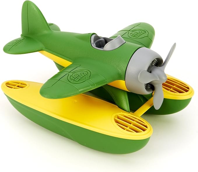 Green Toys Seaplane in Green Color - Bpa Free, Phthalate Free Floatplane for Improving Pincers Grip. Toys and Games