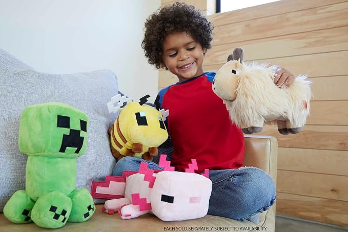 Mattel Minecraft Basic Plush Character Soft Dolls, Video Game-Inspired Collectible Toy Gifts for Kids & Fans Ages 3 Years Old & Up (Pack of 2)