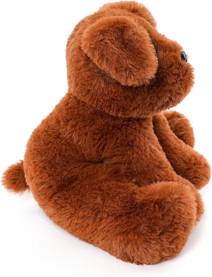 WEIGEDU Chocolate Labs Labrador Stuffed Animals, Stuffed Puppies, Retrievers Dog Plush Toys for Kids Boys Girls Birthday Bedtime Gifts, 7.9 inches, Brown Chocolate