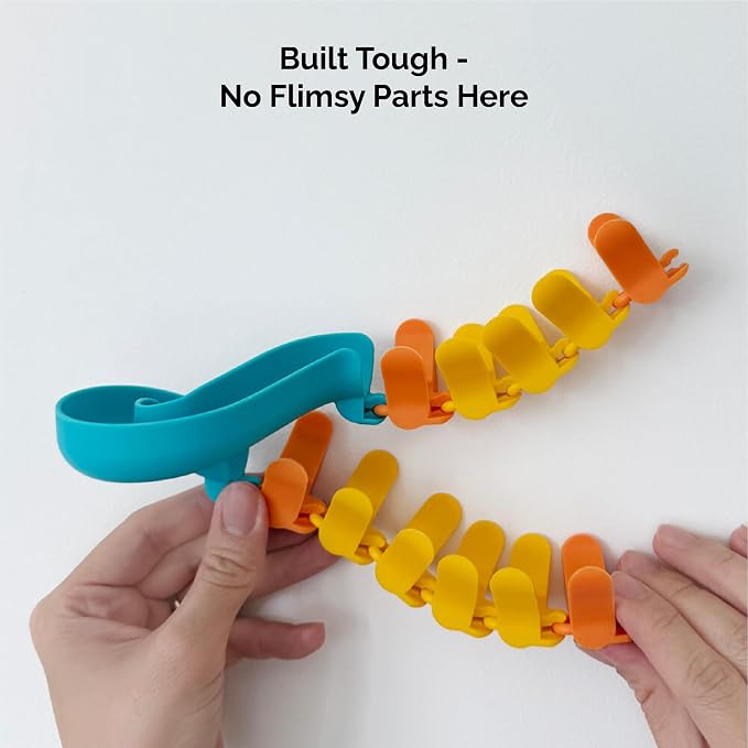 Oribel VertiPlay Magnetic Marble Run | Builder Set STEM Toy | Creative Free Play Construction Kit for Kids | Works on Fridges, Lockers & Metal Surfaces (Ages 5+) Builder Set (75)