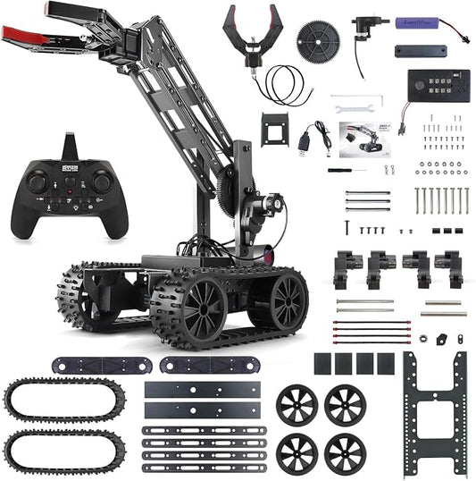 Robotic Arm Kit, Science Projects for Kids Ages 8-12, Cool Electronic Robot Kit for Boys & Girls to Learn Programming/Techology, Educational Toy Building Kits for Beginners, Xmas Birthday Gift.