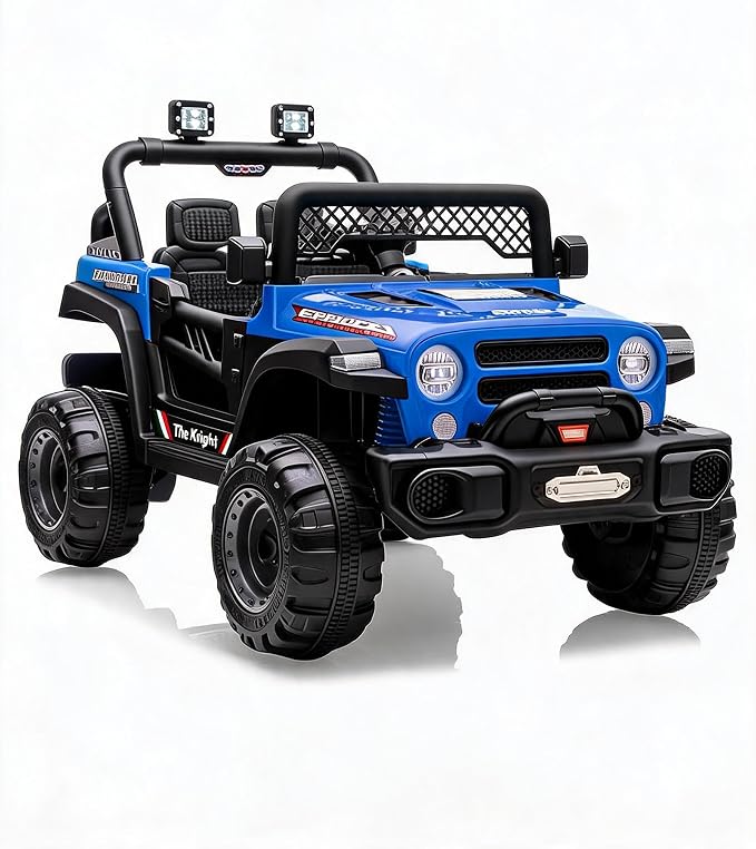 GarveeLife 12V Kids Ride On Car, 2 Seater Electric Toy Car for Toddlers and Children, Ride On Toys with Parent Remote Control, Battery-Powered w/Music & LED Lights