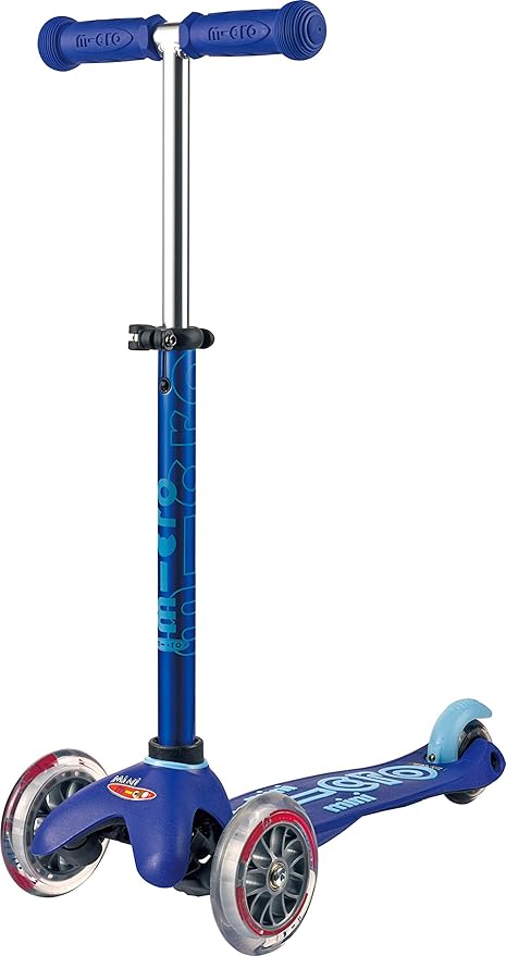 Micro Kickboard | Mini Kids Scooter for Ages 2-5 | Children up to 110 lbs | 3 Wheel Lean-to-Steer Design | Adjustable T Bar | Smooth Ride PU Wheels | Swiss Design