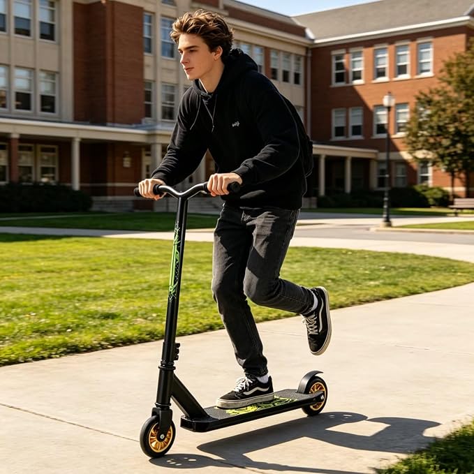 Pro Scooters Stunt Scooter For Kids 8 Years and Up Adults Complete Trick Scooter for Intermediate,Beginner,Advanced and Professional Riders Teens Cool Pro Scooter for Freestyle Tricks & BMX Stunts