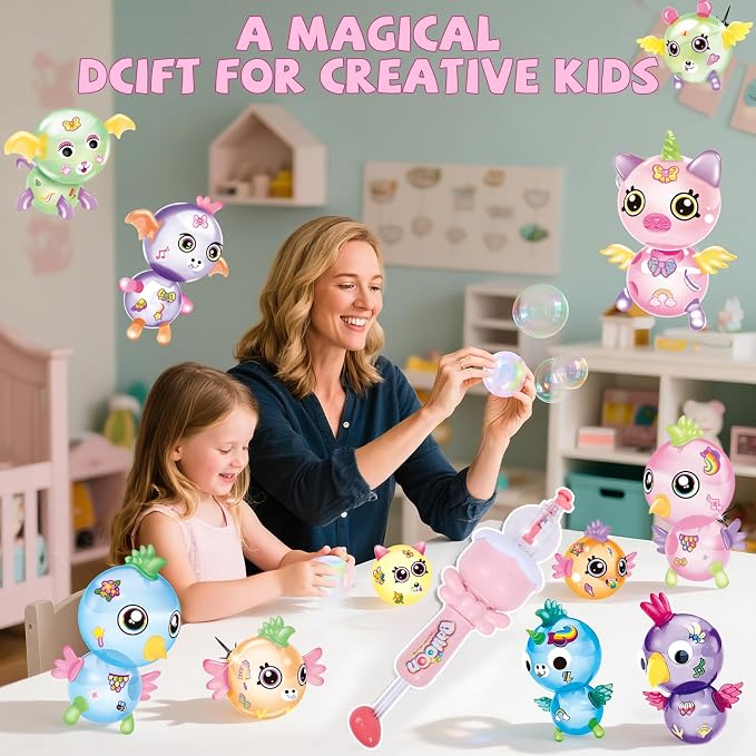320PCS DIY Balloon Animal Kit with Pump, Craft Kits for Kids, Magic Balloon Craft Kit Birthday Toy Gifts for Kids Boys Girls Ages 3+, DIY Creative STEM Activity for 3 4 5 6 7 8 9 10 11 12 Years