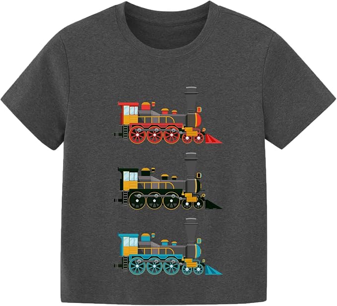 Todder Boys Shirt Kids Trains Bug Retro Nature Cool Tees Tops 2-7 Years