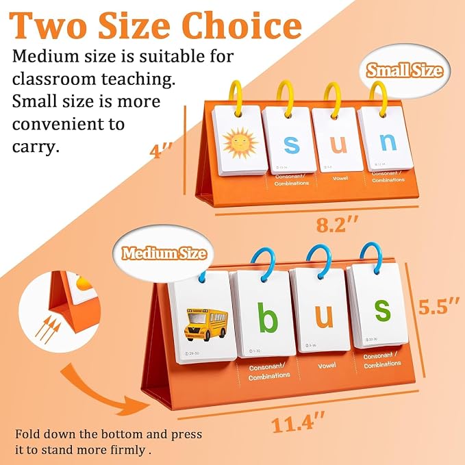 Alened Sight Words Flash Cards for Kindergarten, Phonics Flash Cards, CVC Word Games Pocket Chart, Classroom Learning Activities, Phonics Games for Reading, Speech Therapy Materials for Kids