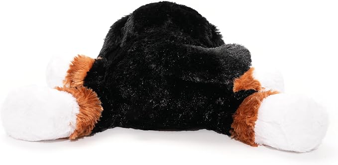 WEIGEDU Large Dog Stuffed Animal Plush Toy Soft Lying Bernese Mountain Puppy Hugging Pillow Gift for Kids Boys Girls Birthday Room Decor 20 Inch
