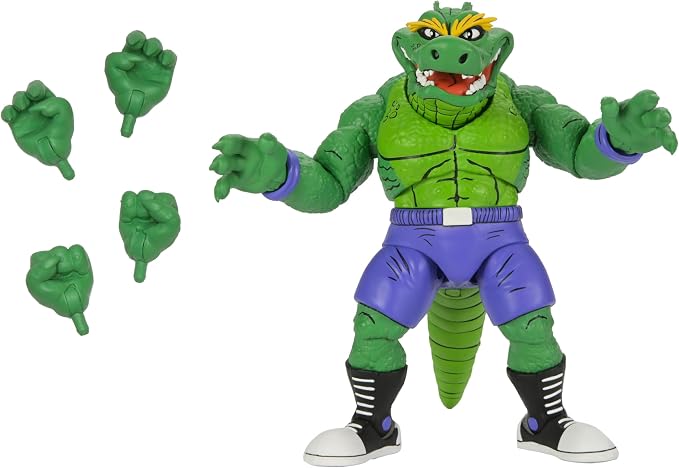 NECA Teenage Mutant Ninja Turtles Archie Comics Stump Wrestling Leatherhead 7" Scale Action Figure