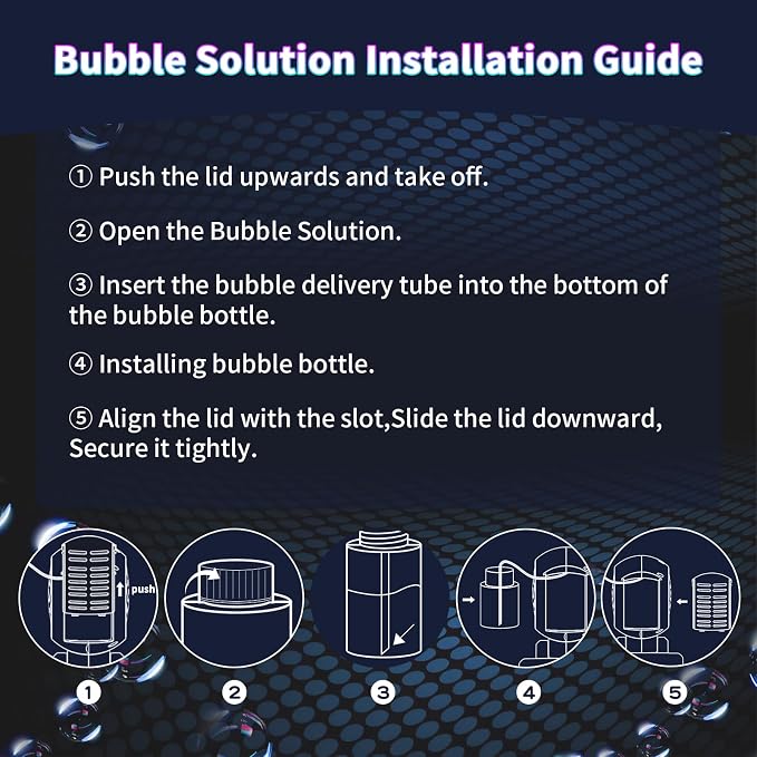 BOMOCO Bubble Machine Battery Operated Durable Bubble Blower Machine Automatic Bubble Machines for Kids Toddlers Parties Wedding Birthday Summer Outdoor Indoor Beach Christmas Favors, Black