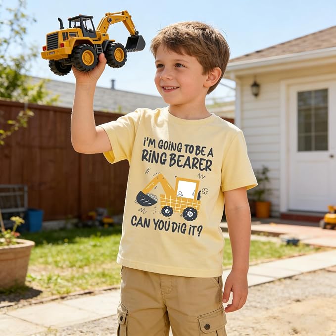 Construction Shirt Toddler Kids Tomatoes Racoon Graphic Tee Outfit Boy Girl Frog Christian Clothing 2-7 Years