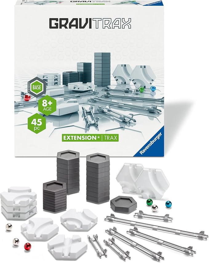 Ravensburger GraviTrax: Trax Expansion Set | Enhance Your Marble Run Experience | STEM Toy for Kids Ages 8 and Up | Compatible with All GraviTrax Systems | Ranked No.1 Marble Run System in The U.S