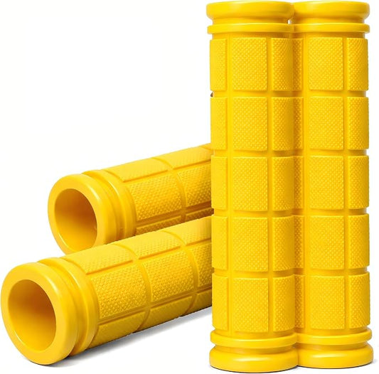 CHUNZEXI 4 PCS Bike Handlebar Grips, Rubber Bicycle Bar Grips Replacement, Non-Slip Handle Grips for Kids Bikes, Scooters, BMX, Mountain & Cruiser Bikes