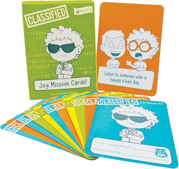 Open The Joy Kindness Mission Cards for Kids | 56 Secret Missions to Build Empathy, Compassion & Social Skills | Fun Screen-Free Activity Game for Families & Classrooms | Ages 4+ | SEL Learning Cards
