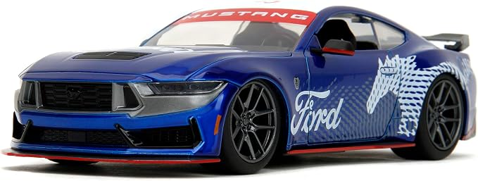 Jada Toys Bigtime Muscle 1:24 2024 Ford Mustang GT Dark Horse Die-Cast Car, Toys for Kids and Adults