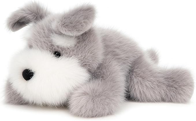 Adorable Schnauzer Dog Stuffed Animal Soft Plush Toy Cute Birthday Gifts for Boys Girls Kids Toddlers